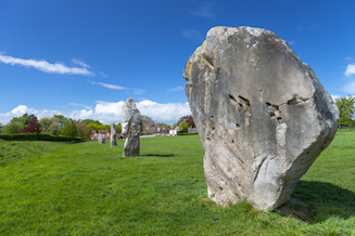 Standing sarcen stones at Avebury