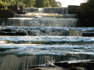 The River Ure, looking upsteam to Aysgarth Falls