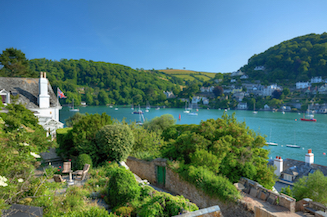 View of Kingswear from Dartmouth, across the River Dart