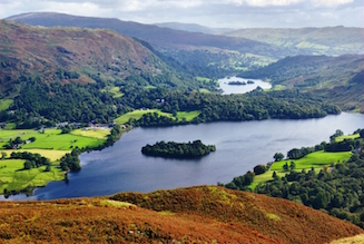 View of Grasmere from the flank of Silver How