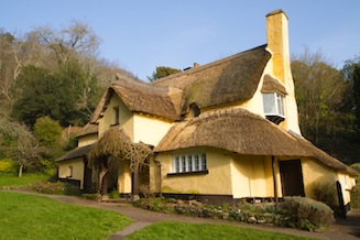 Thatched cottage in Selworthy Green